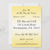 50パーソナライズされたバースデーパーティ招待状 招待状 (裏面)