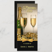 50パーソナライズされたバースデーパーティ招待状 招待状 (正面/裏面)