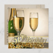 50パーソナライズされたバースデーパーティ招待状 招待状 (正面/裏面)