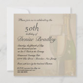 50パーソナライズされたバースデーパーティ招待状 招待状 (裏面)