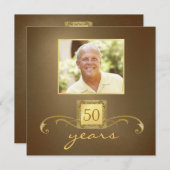 50パーソナライズされたバースデーパーティ招待状 招待状 (正面/裏面)