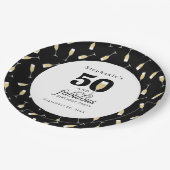 50パーソナライズされたモダンと素晴らしい誕生日 ペーパープレート (アングル)