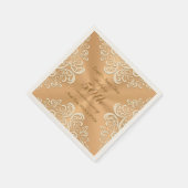 50パーソナライズされた周年ナ結婚プキンス スタンダードカクテルナプキン (角)
