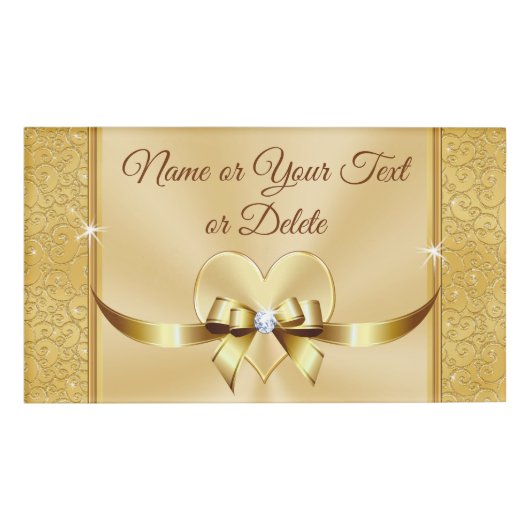 50パーソナライズされた周年結婚名札 名札 (正面)