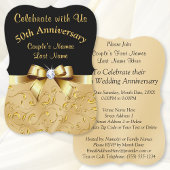 50パーソナライズされた周年結婚招待状 招待状
