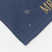 50パーソナライズされた周年結婚節目 フリースブランケット (角)