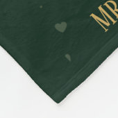 50パーソナライズされた周年結婚節目 フリースブランケット (角)