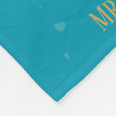 50パーソナライズされた周年結婚節目F フリースブランケット (角)