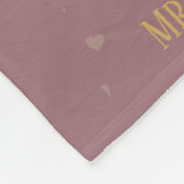 50パーソナライズされた周年結婚節目F フリースブランケット (角)