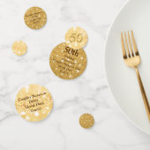 50パーソナライズされた周年結婚紙吹雪 コンフェッティ (グループ)