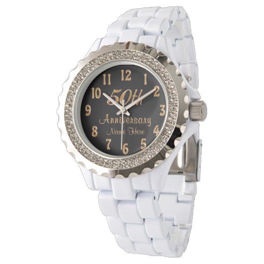 50パーソナライズされた周年記念品 腕時計 (アングル)