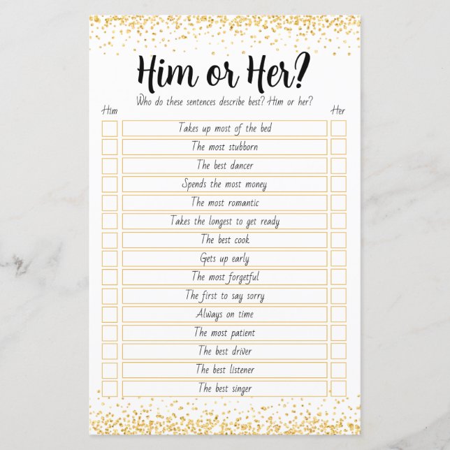 50パーソナライズされた周年記念結婚ゲーム (正面)