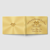 50パーソナライズされた周年記念結婚本 ゲストブック (全面)