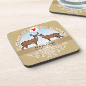 50パーソナライズされた周年記念結婚金、バック&ドー コースター (左側)