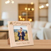 50パーソナライズされた周年記念結婚鐘 レーザー彫刻フレーム