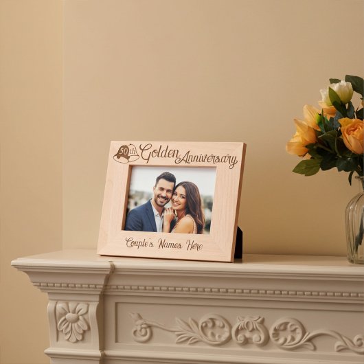 50パーソナライズされた周年記念結婚鐘 レーザー彫刻フレーム