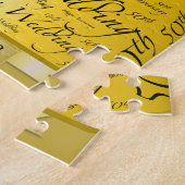 50パーソナライズされた年結婚記念 ジグソーパズル (側面)