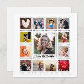 50パーソナライズされた番目の誕生日写真テンプレートモダン (正面/裏面)