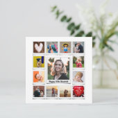 50パーソナライズされた番目の誕生日写真テンプレートモダン (スタンド正面)