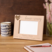 50パーソナライズされた結婚周年記念 レーザー彫刻フレーム (左)