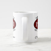 50パーソナライズされた誕生日1971年の誕生 ジャンボコーヒーマグカップ (裏面)