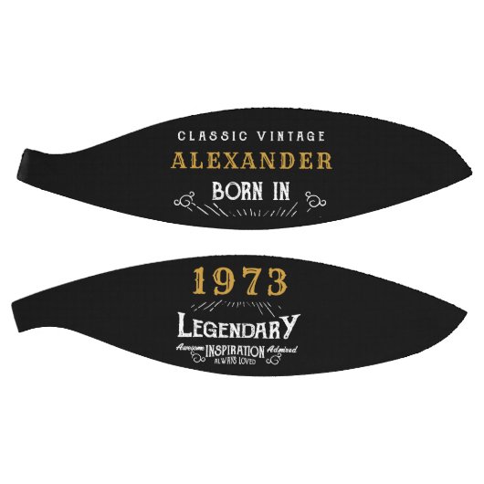 50パーソナライズされた誕生日1973モノグラム伝説 バスケットボール (パネル)