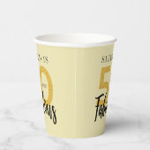 50パーソナライズされた誕生日50と素晴らしいスクリプト 紙コップ (右)