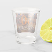 50パーソナライズされた誕生日50ファブラスカラフル ショットグラス (裏面)