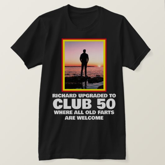 50パーソナライズされたthおもしろいマイルストン誕生日Tシャツ Tシャツ (デザイン正面)