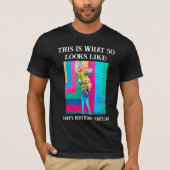 50パーソナライズされたthおもしろいマイルストン誕生日Tシャツ Tシャツ (正面)