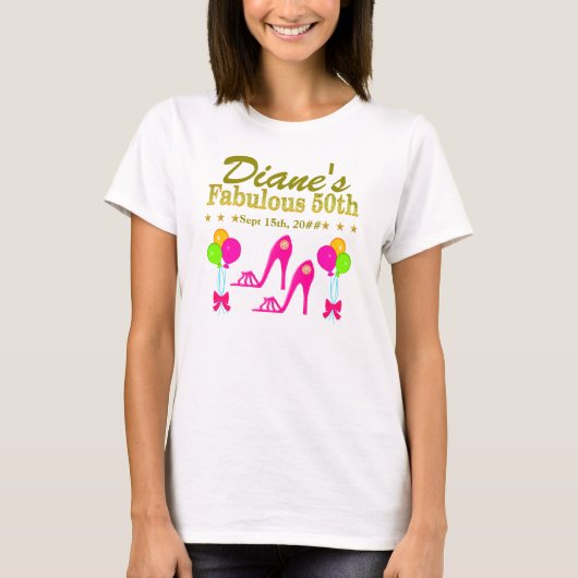 50パーソナライズされたth誕生日ティー tシャツ (正面)