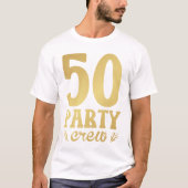 50パーティークルー50誕生日メンズTシャツ Tシャツ (正面)