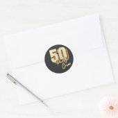 50パーティークルー50誕生日 ラウンドシール (封筒)