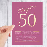 50ピンク50th誕生日パーティー金ゴールド 箔招待状<br><div class="desc">祝50歳の誕生日をスタイルで愛しカスタムた。ピンクと金ゴールドのフォイルの豪華な組み合わせを特徴とし、この招待はあなたの特別なイベントのトーンを設定するのに最適な方法である。あなたの友人と家族を愛する人の節目の誕生日に招待状し、それを覚える日にする！この永遠の思い出を作エレガントり上げよう。</div>