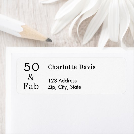 50ファブラス差出人住所ラベル ラベル (インサイチュ)