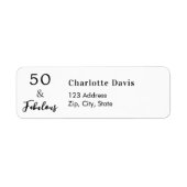 50ファブラス差出人住所 ラベル (正面)