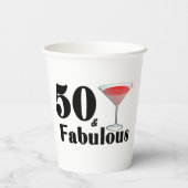 50ファブラス誕生日バーブ 紙コップ (裏面)
