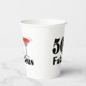 50ファブラス誕生日バーブ 紙コップ (右)