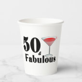 50ファブラス誕生日バーブ 紙コップ (正面)