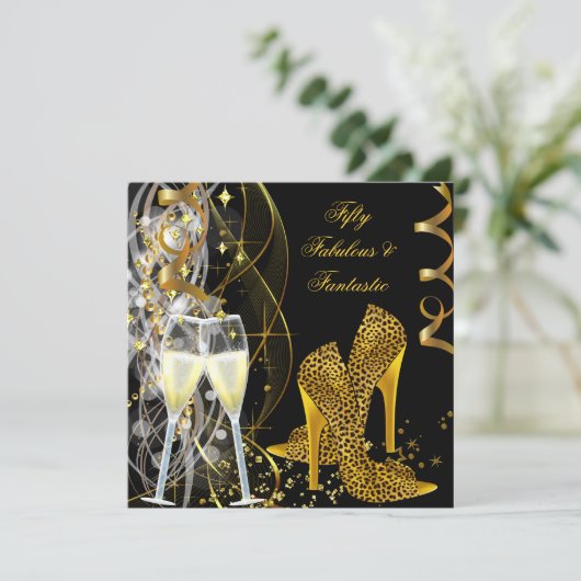50ファブラス&ファンタスティックLeopardシャンパンパーティー 招待状 (スタンド正面)