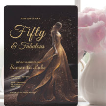 50ファブルースブラック金ゴールドグリッター誕生日