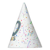 50ファブルースブルー紙吹雪トレンディー誕生日 パーティーハット (右)