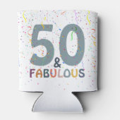 50ファブルースブルー紙吹雪誕生祝い 缶クーラー (裏面)