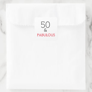 50ファブ誕生日 スクエアシール