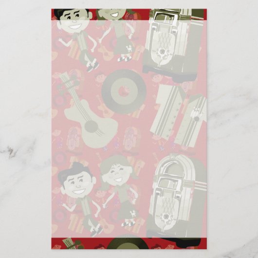 50ファンキーはっきりした人 便箋 (正面)