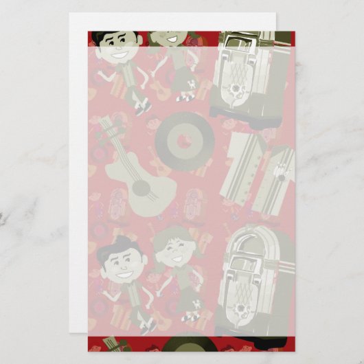 50ファンキーはっきりした人 便箋 (正面/裏面)