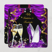 50ファンタスティック&ファンタスティックパープルシャンパンパーティー 招待状 (正面/裏面)