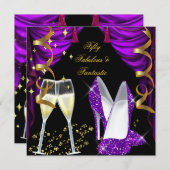 50ファンタスティック&ファンタスティックパープルシャンパンパーティー 招待状 (正面/裏面)