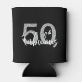 50フィフティウスと素晴らしい誕生日シルバーグリッター 缶クーラー (裏面)