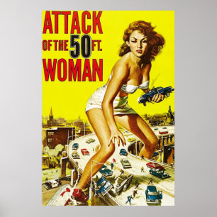 50フィートの女性の攻撃 ポスター